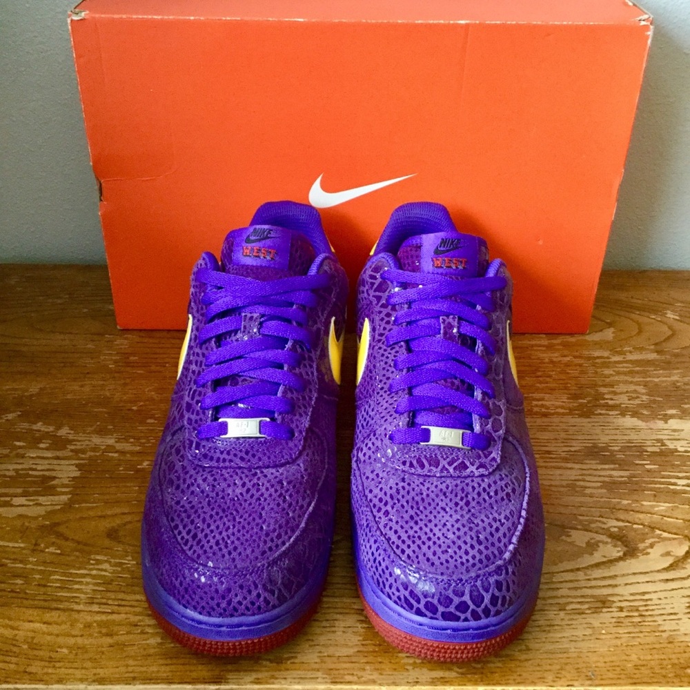 🔥🏆NEW Nike AF1 x LA Lakers Ltd Edition Kobe🏆🔥 - Picture 2 of 8